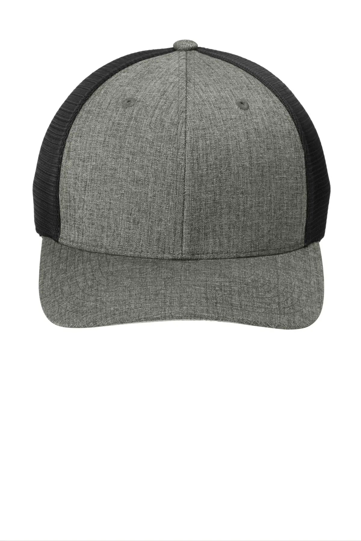 Port Authority C110 Flexfit 110 Mesh Cap - Heather Graphite Black - Graphite/ / Adult Osfa