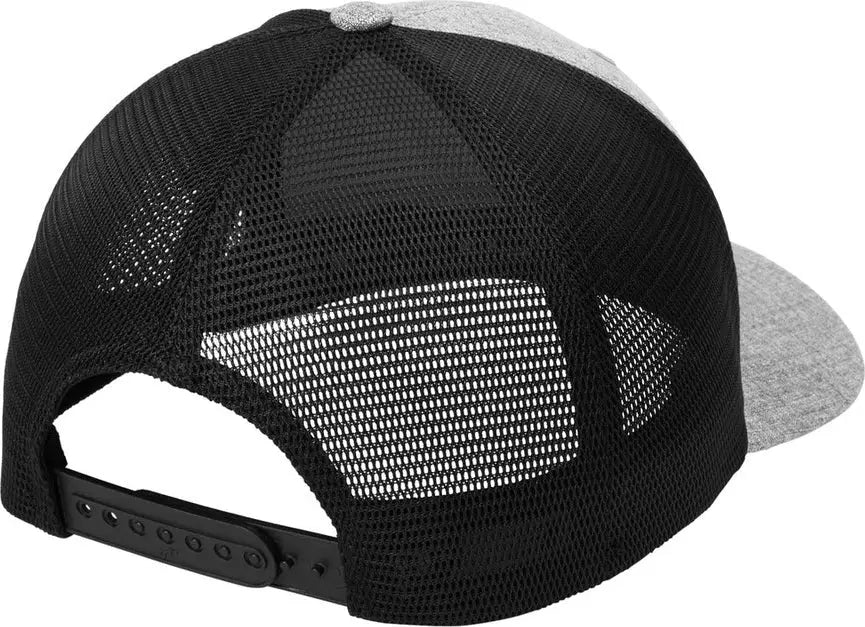 Port Authority C110 Flexfit 110 Mesh Cap - Heather Silver Black - Silver/ / Adult Osfa