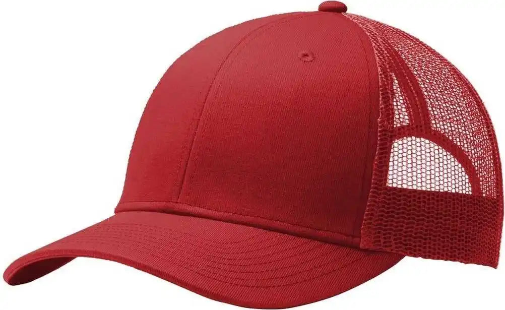 Port Authority C112 Snapback Trucker Cap Flame Red / one Size Fits Most