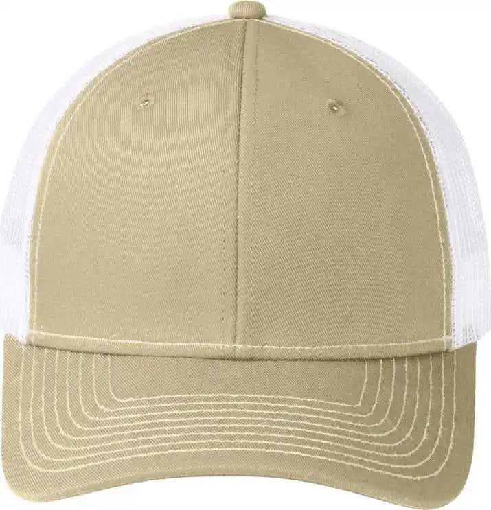 Port Authority C112 Snapback Trucker Cap Ltkhaki/wh / Osfa