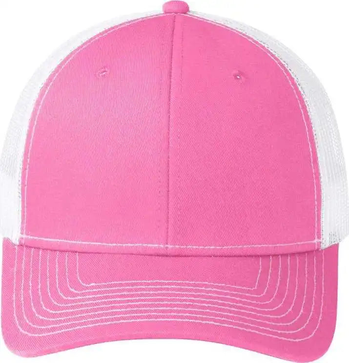 Port Authority C112 Snapback Trucker Cap Trpk/wht / Osfa
