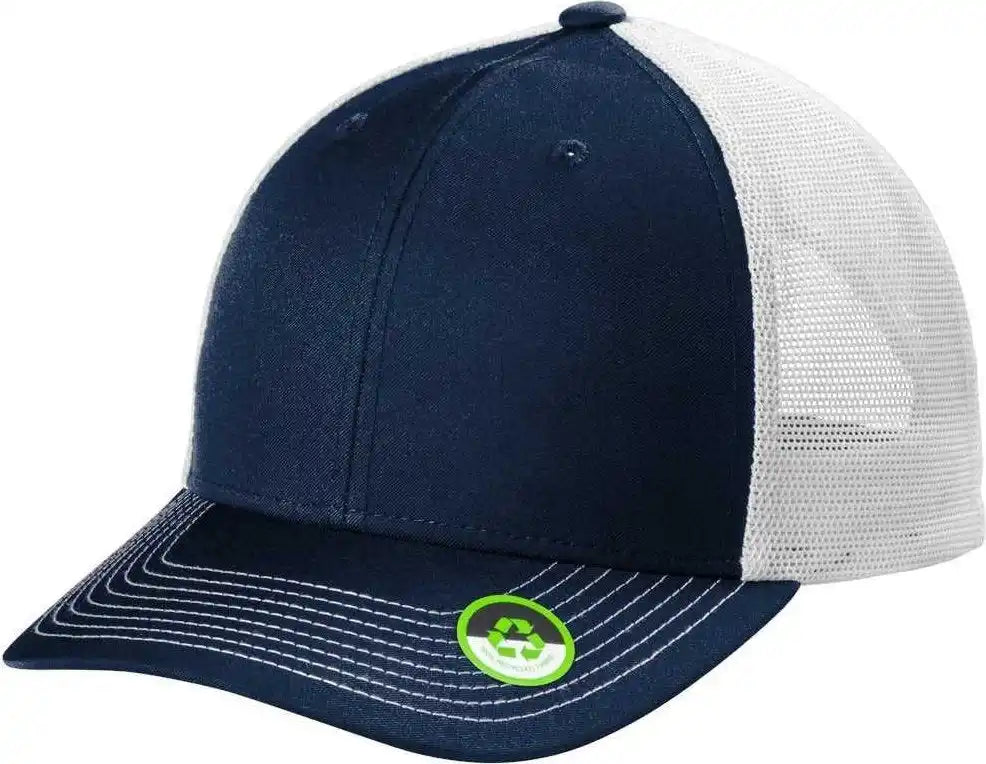 Port Authority C112eco Eco Snapback Trucker Cap - Deep Black - Osfa
