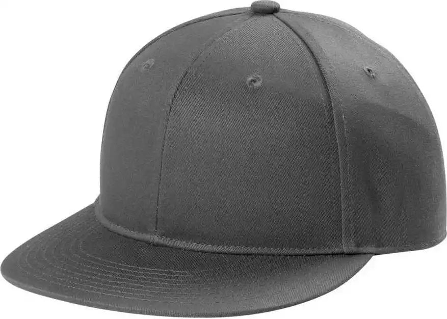 Port Authority C116 Snapback Flat Bill Cap - Grey Steel - Dark Gray / Adult Osfm