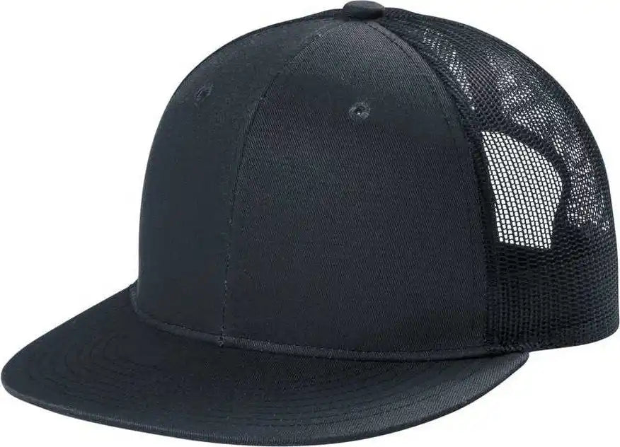 Port Authority C117 Snapback Flat Bill Trucker Cap - Rich Navy - Adult Osfm