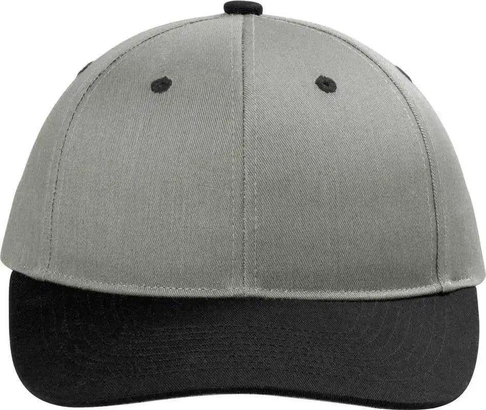 Port Authority C118 Snapback Cap - Heather Grey/ Black - Osfa