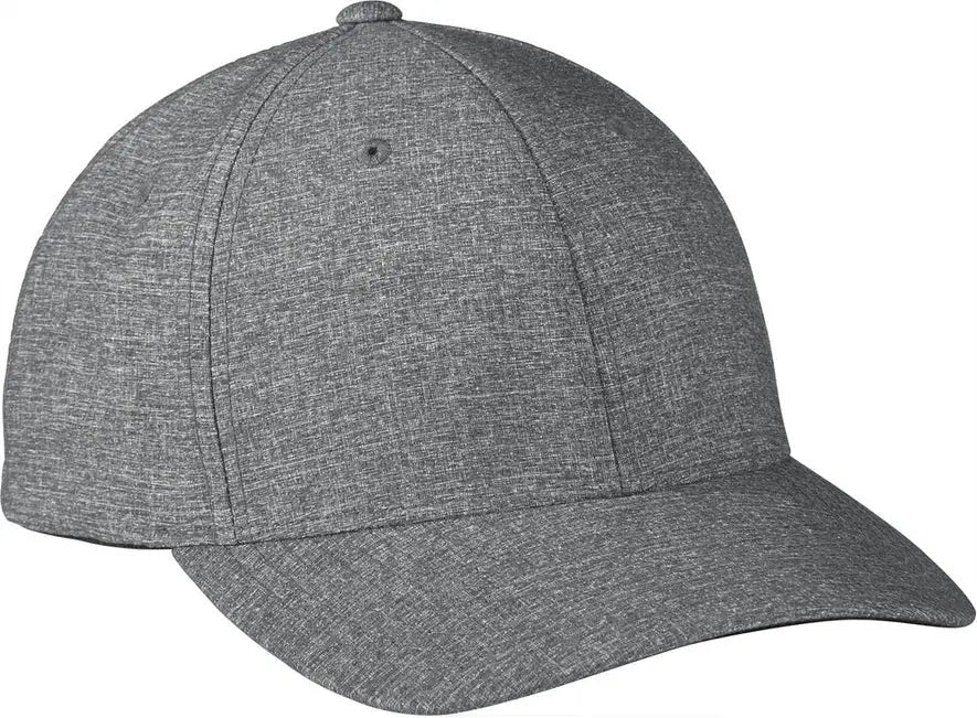 Port Authority C301 Flexfit 110 Performance Snapback Cap - Heather Gray - one Size Fits Most