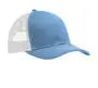 Port Authority C402 Snapback Trucker Cap - Carolina Blue White