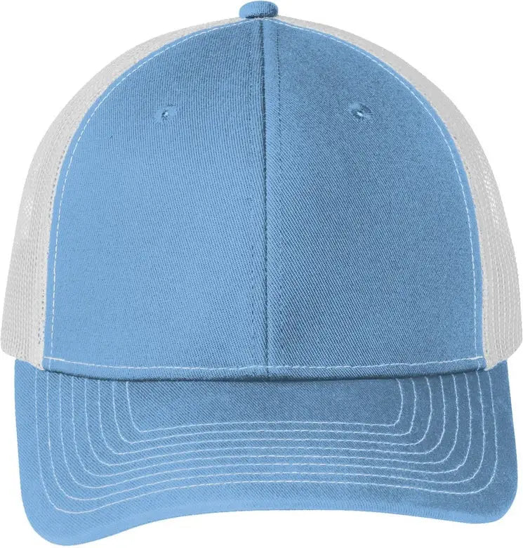 Port Authority C402 Snapback Trucker Cap - Carolina Blue White - Blue/ / Adult Osfa