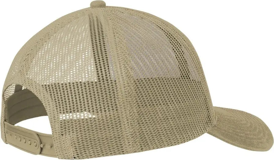 Port Authority C402 Snapback Trucker Cap - Coyote Brown