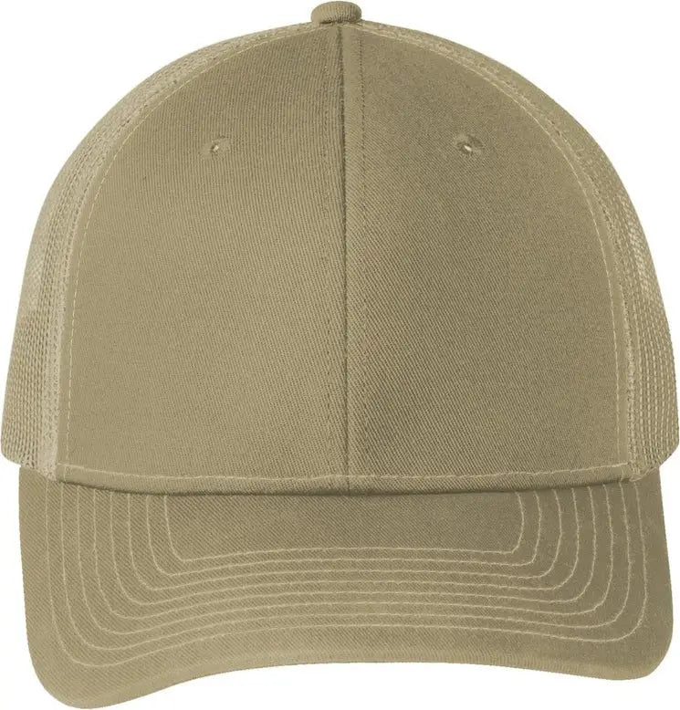 Port Authority C402 Snapback Trucker Cap - Coyote Brown