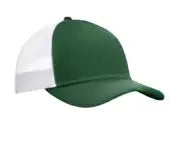 Port Authority C402 Snapback Trucker Cap - Forest Green White - Green/ / Adult Osfa