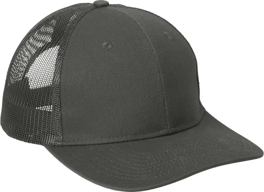 Port Authority C402 Snapback Trucker Cap - Gray Steel - Adult Osfa