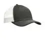 Port Authority C402 Snapback Trucker Cap - Gray Steel White