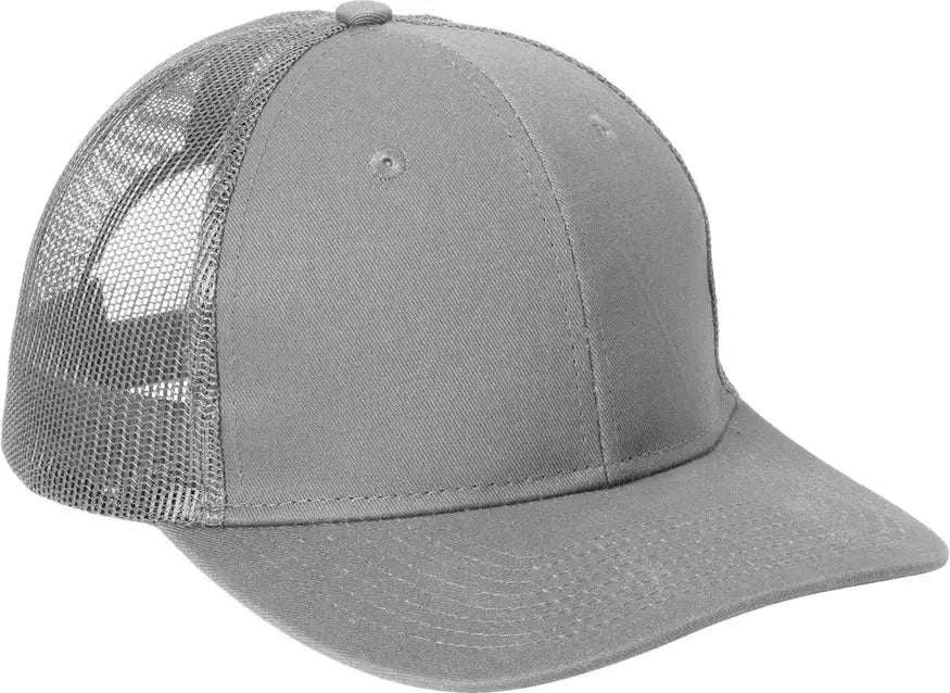 Port Authority C402 Snapback Trucker Cap - Gusty Gray - Adult Osfa