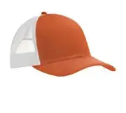 Port Authority C402 Snapback Trucker Cap - Texas Orange White