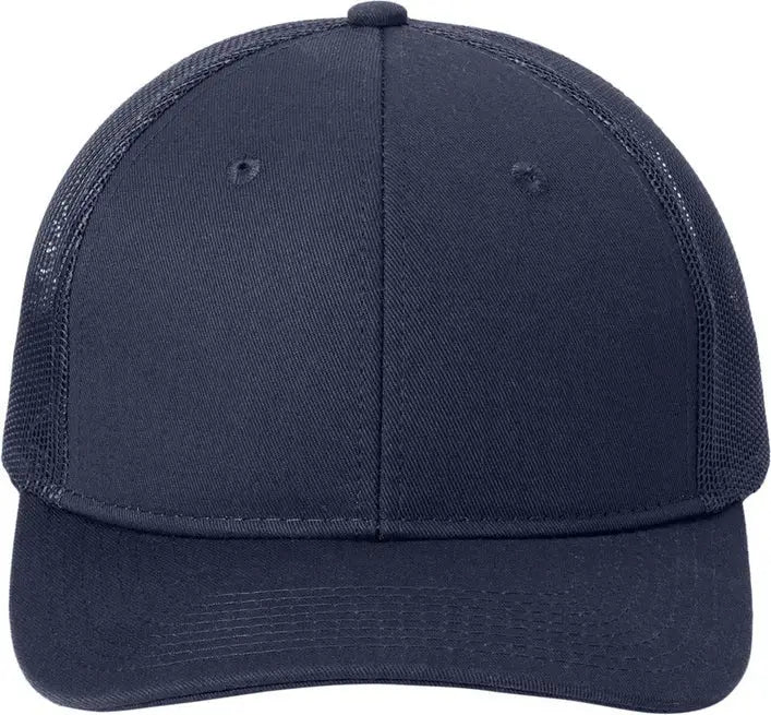 Port Authority C402 Snapback Trucker Cap - True Navy - Adult Osfa