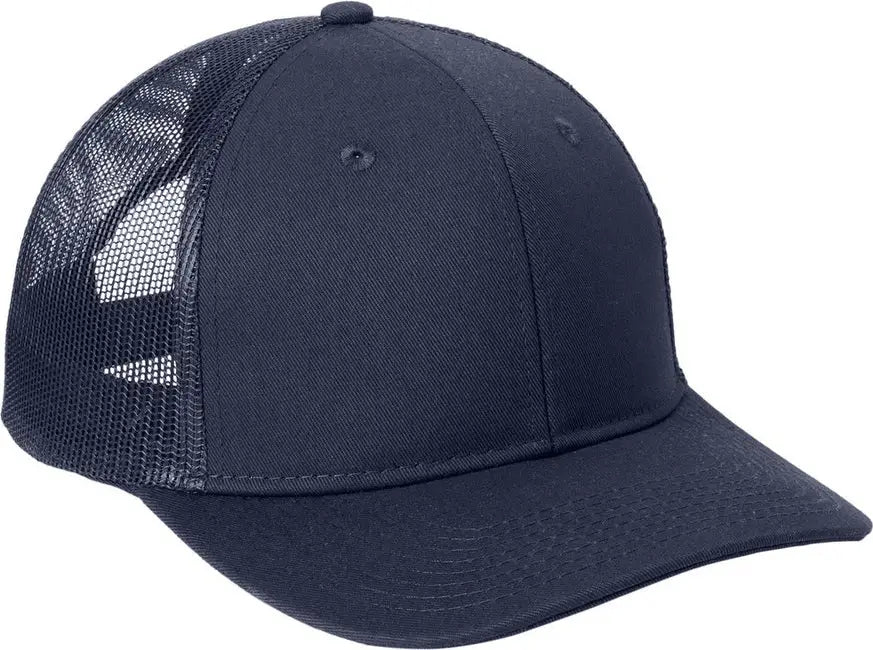 Port Authority C402 Snapback Trucker Cap - True Navy - Adult Osfa
