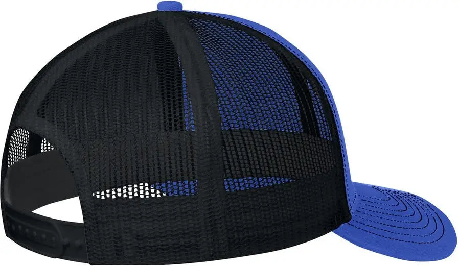 Port Authority C402 Snapback Trucker Cap - True Royal Black - Royal/ / Adult Osfa