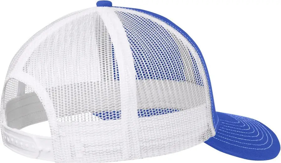 Port Authority C402 Snapback Trucker Cap - True Royal White - Royal/ / Adult Osfa