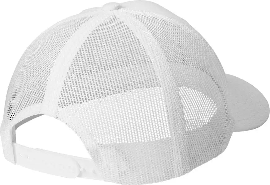 Port Authority C402 Snapback Trucker Cap - White - Adult Osfa