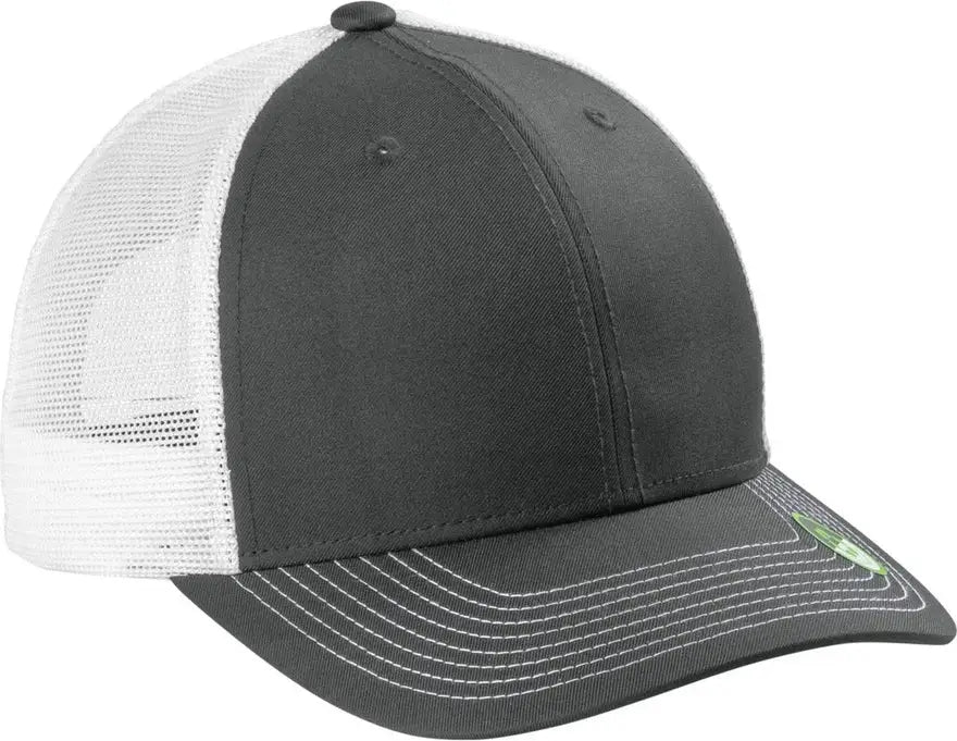 Port Authority C402eco Eco Snapback Trucker Cap - Smoke Gray White - Gray/ / Adult Osfa
