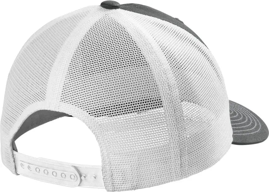 Port Authority C402eco Eco Snapback Trucker Cap - Smoke Gray White - Gray/ / Adult Osfa