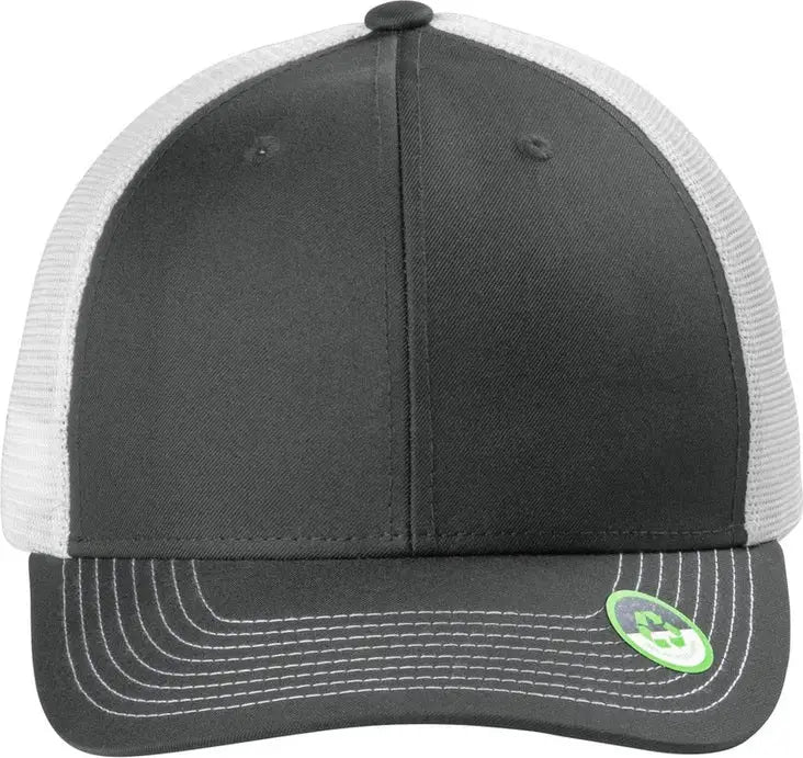 Port Authority C402eco Eco Snapback Trucker Cap - Smoke Gray White