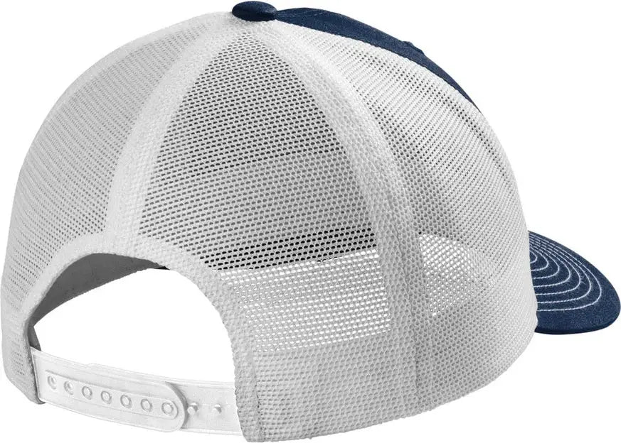 Port Authority C402eco Eco Snapback Trucker Cap - True Navy White - Navy/ / Adult Osfa
