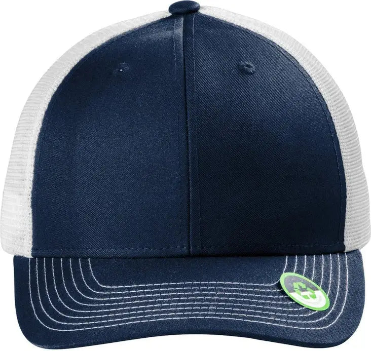 Port Authority C402eco Eco Snapback Trucker Cap - True Navy White - Navy/ / Adult Osfa
