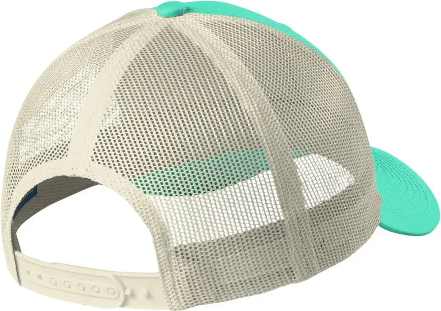 Port Authority C402lp Low-profile Snapback Trucker Cap - Bright Seafoam Ecru - Seafoam/ / Adult Osfa