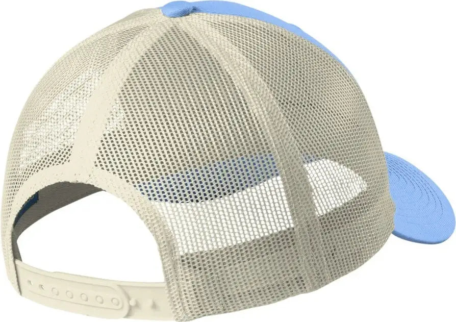 Port Authority C402lp Low-profile Snapback Trucker Cap - Carolina Blue Ecru - Blue/ / Adult Osfa