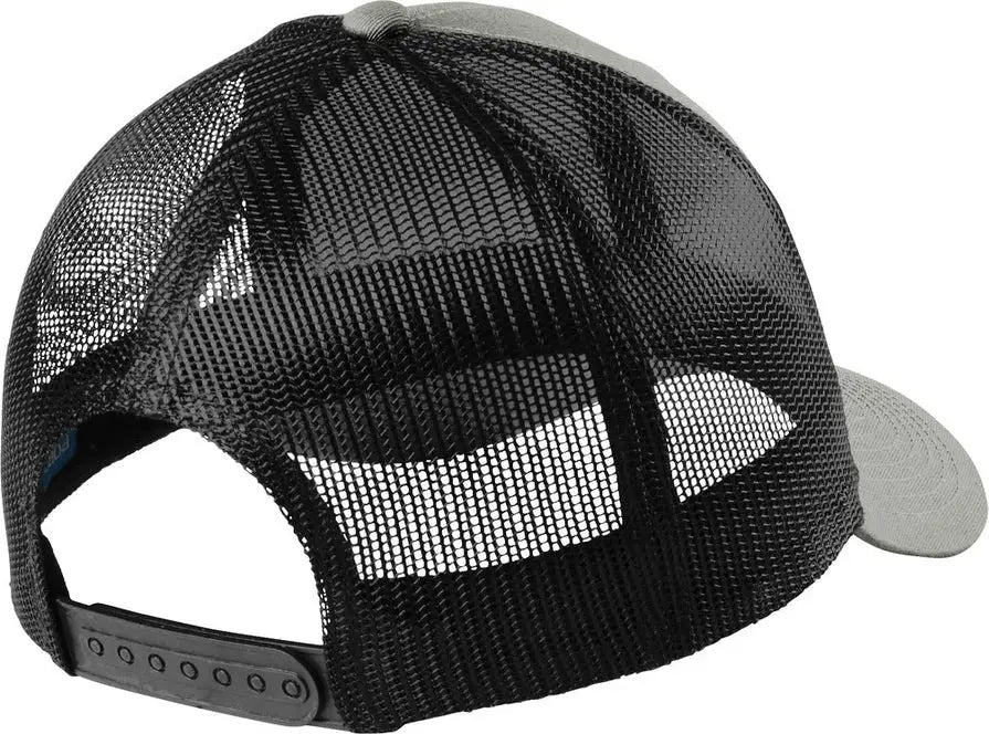 Port Authority C402lp Low-profile Snapback Trucker Cap - Heather Gray Black - Gray/ / Adult Osfa