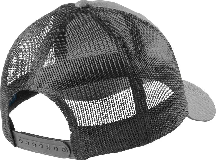 Port Authority C402lp Low-profile Snapback Trucker Cap - Heather Gray Steel - Gray/ / Adult Osfa