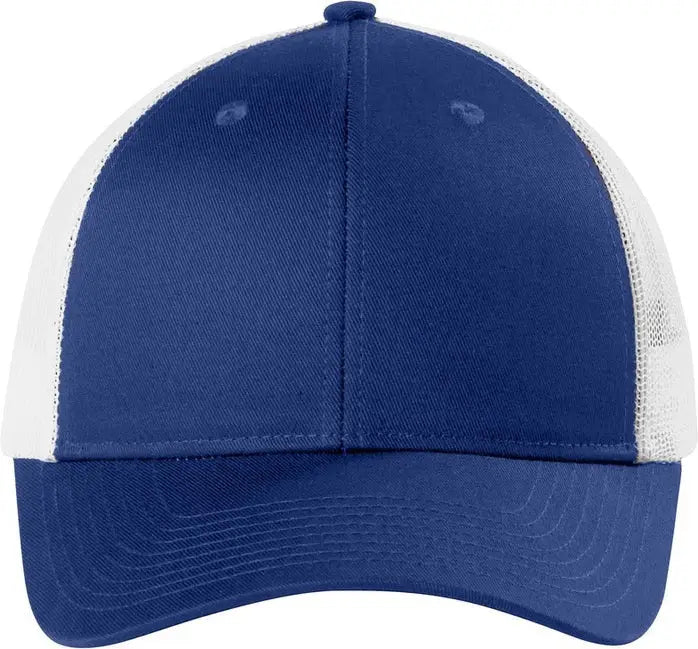 Port Authority C402lp Low-profile Snapback Trucker Cap - Patriot Blue White - Blue/ / Adult Osfa