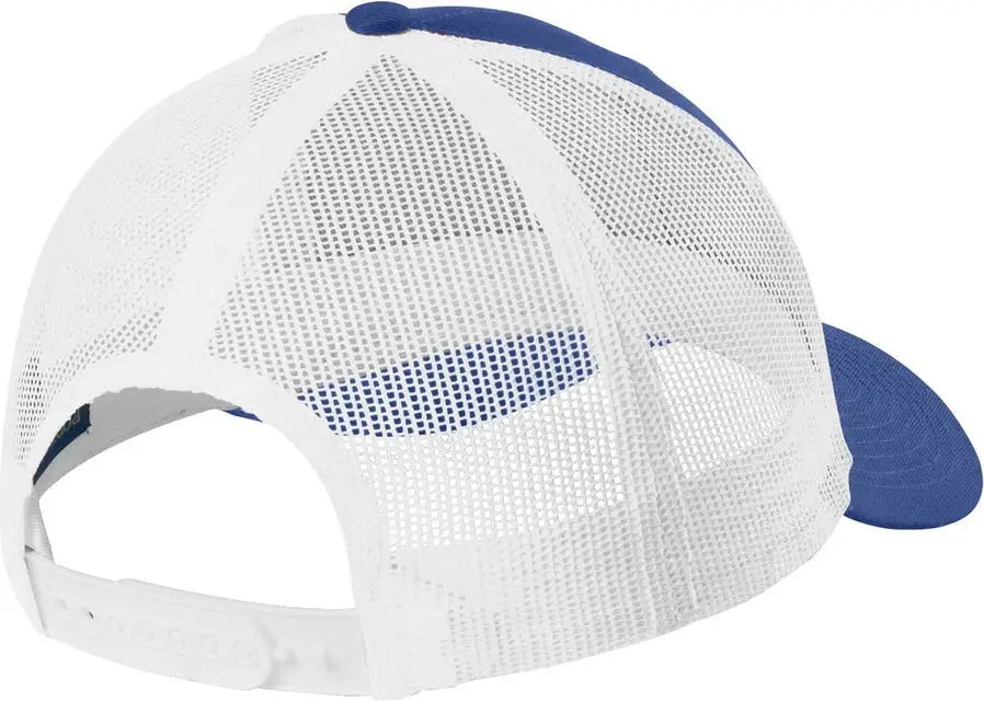Port Authority C402lp Low-profile Snapback Trucker Cap - Patriot Blue White - Blue/ / Adult Osfa