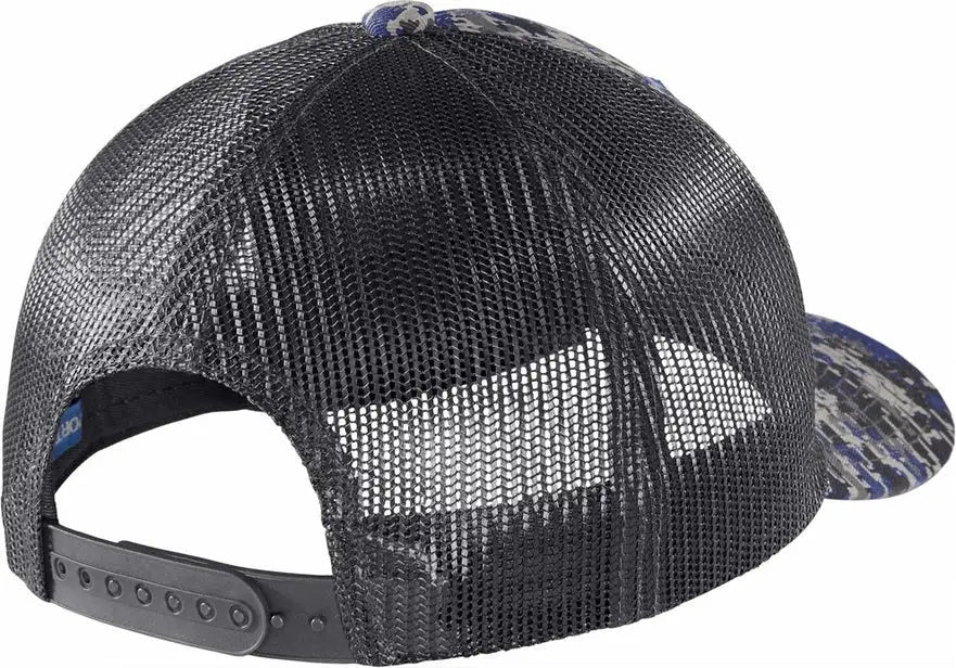 Port Authority C404 Digi Camo Snapback Trucker Cap - Patriot Blue Gray Steel - Digi/ / Adult Osfa
