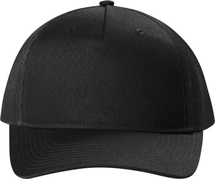 Port Authority C405 Snapback Five-panel Trucker Cap - Black - Adult Osfa