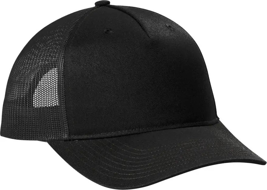 Port Authority C405 Snapback Five-panel Trucker Cap - Black - Adult Osfa