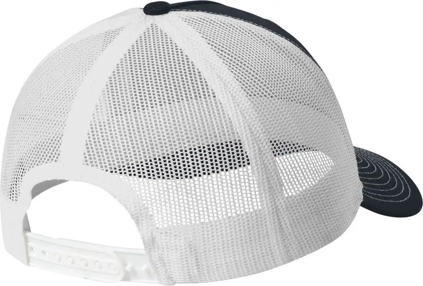 Port Authority C405 Snapback Five-panel Trucker Cap - Rich Navy White - Navy/ / Adult Osfa