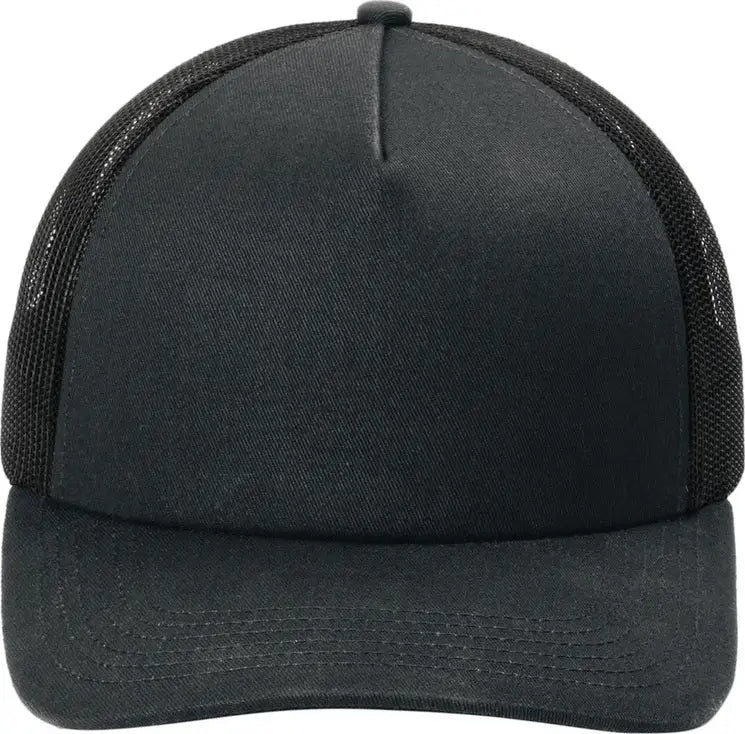 Port Authority C405lp Low-profile Snapback 5-panel Trucker Cap - Black - Black/ / Adult Osfa