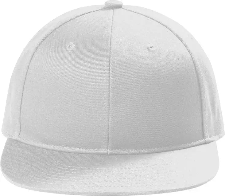 Port Authority C406 Snapback Flat Bill Cap - White - Adult Osfa