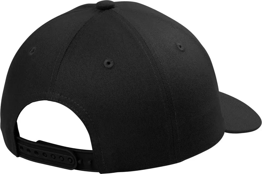 Port Authority C408 Snapback Cap - Black - Adult Osfa