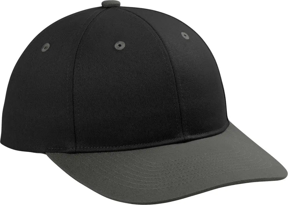 Port Authority C408 Snapback Cap - Black Gray Steel - Black/ / Adult Osfa