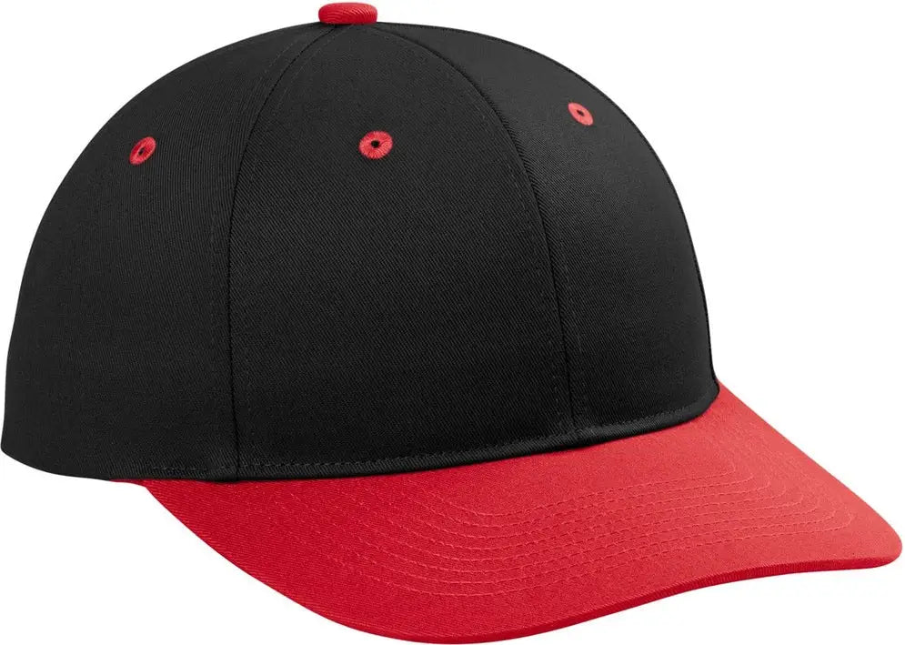 Port Authority C408 Snapback Cap - Black True Red - Black/ / Adult Osfa