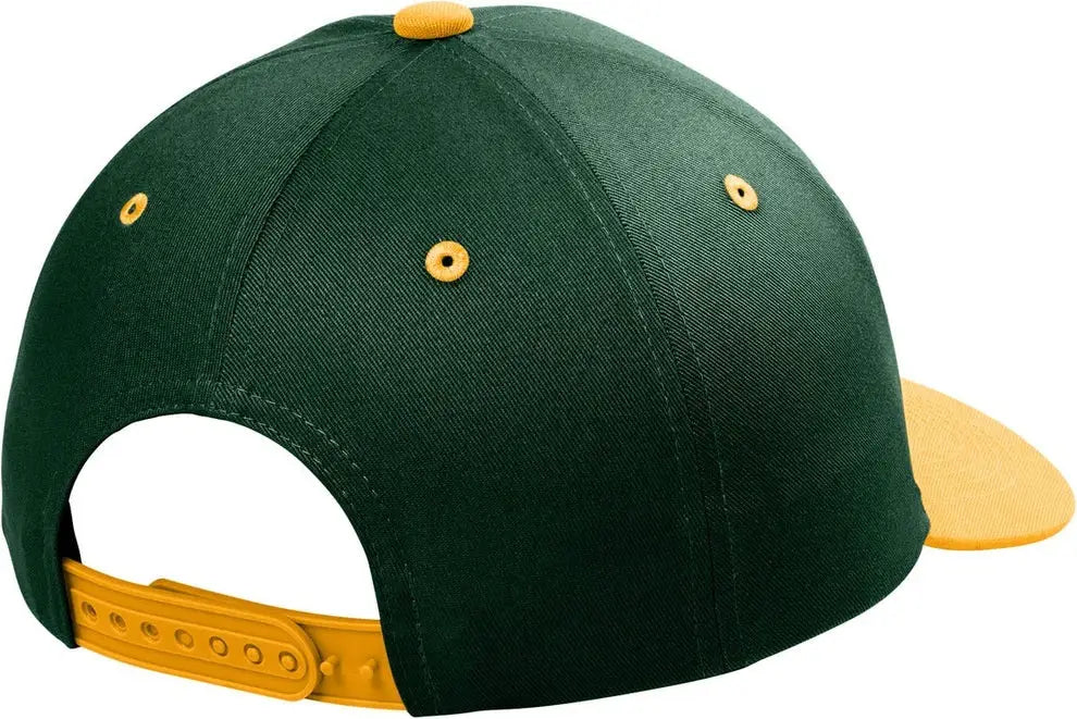 Port Authority C408 Snapback Cap - Dark Green Gold - Green/ / Adult Osfa