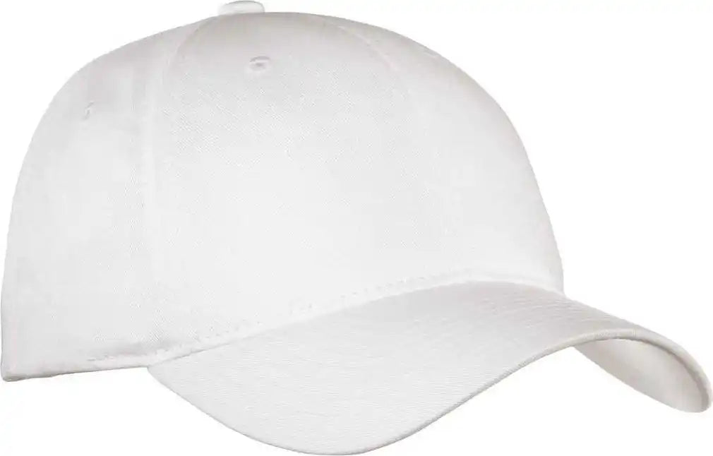 Port Authority C800 Fine Twill Cap - White - one Size Fits Most