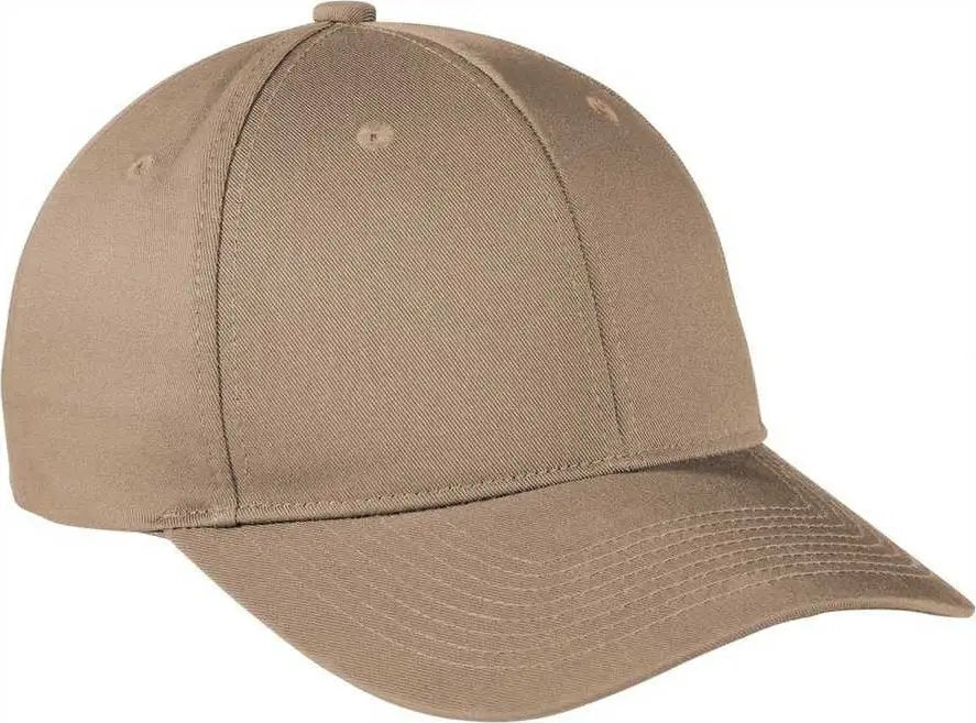 Port Authority C801 Snapback Fine Twill Cap - Khaki