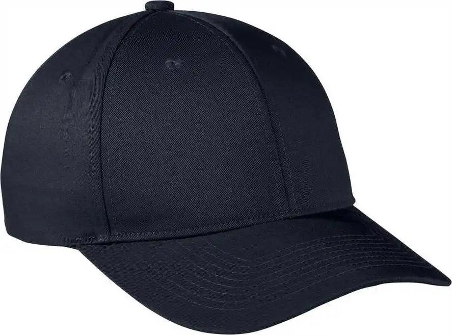 Port Authority C801 Snapback Fine Twill Cap - Navy - one Size Fits Most