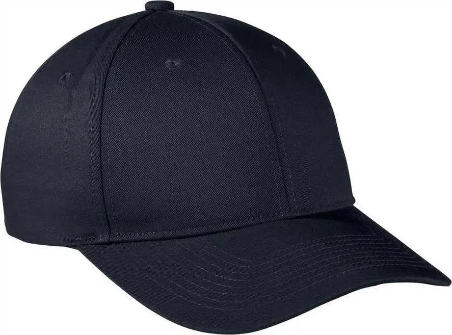 Port Authority C801 Snapback Fine Twill Cap - Navy - one Size Fits Most