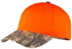 Port Authority C804 Enhanced Visibility Cap with Camo Brim - Orange Blaze Mossy Oak New Break-up - Blaze/ / one Size